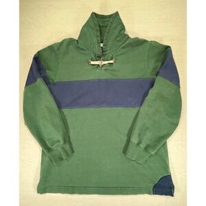 ORVIS‎ Men's Vintage Medium Shirt Heavy Cotton Toggle Fishing Nautical Outdoor